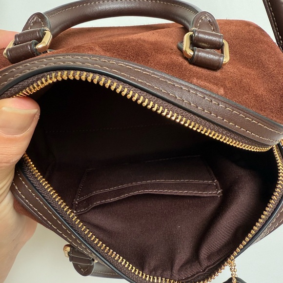 Coach Mini Rowan Crossbody Suede Bag - Picture 7 of 8